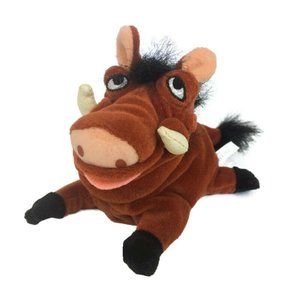 Walt Disney Company Lion King Pumbaa Bean Bag Plush Warthog Stuffed Animal 8”